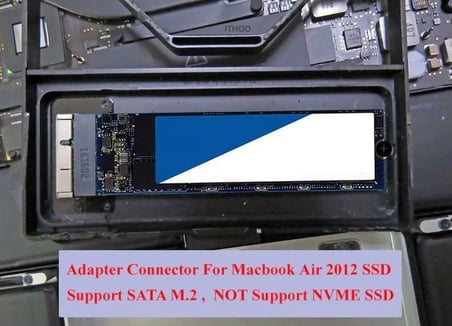 MacBook Pro A1398 A1425  NVME/M.2 to M.2 SSD Çevirici Adaptör (2012) M2