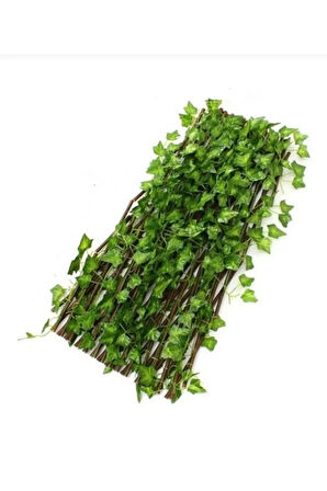 Yapay Sarmaşık Çit 70x250 Cm Açılır Kapanır Ahşap Akordiyon Çit Bahçe Çiti