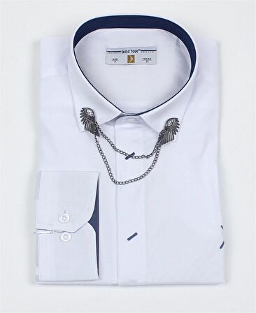 Erkek Çocuk Zincir Yakalı Gömlek