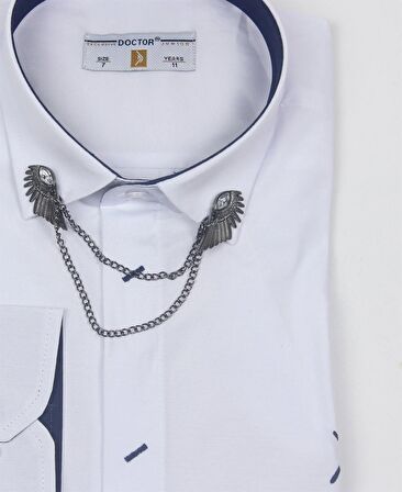 Erkek Çocuk Zincir Yakalı Gömlek