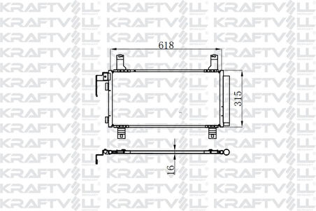 Mazda Klima Radyatoru Mazda 6 2.0 2002 2007 - Kraftvoll 08060033