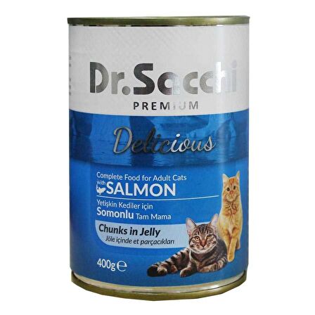 Dr.Sacchi Somonlu Kedi Konservesi 400 Gr