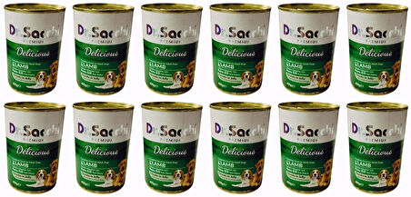 DR. SACCHI KUZU ETLİ YETİŞKİN KÖPEK KONSERVESİ 400 GR X 12 ADET