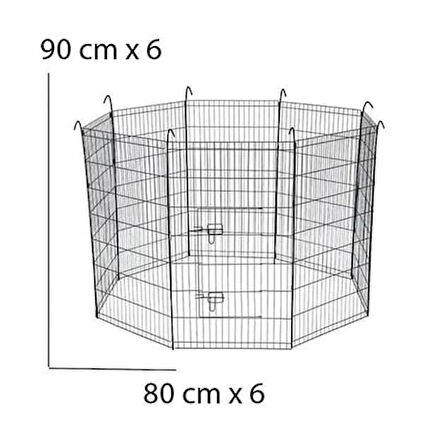 Keypet Köpek Çiti 90x80 Cm (6 Panel)