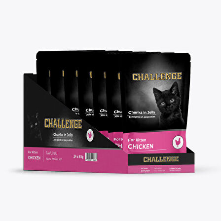 Challenge Tavuklu Yavru Kedi Pouch 85 gr