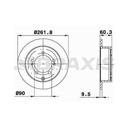 Mitsubıshı Arka Fren Disk Aynası Mitsubıshı Pajero Shogun - Braxıs Ae0632