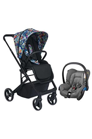 Neo 2 Multicolor Concerte Grey Travel Sistem Bebek Arabası