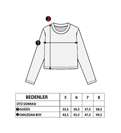 Toontoy Kız Çocuk Batik Desenli Tişört