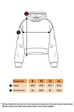 Toontoy Kız Çocuk  Kanguru Cepli Baskılı Sweatshirt