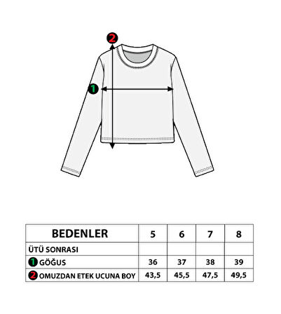 Toontoy Kız Çocuk Kol Ucu Lastikli Taş İşlemeli Baskılı Tişört