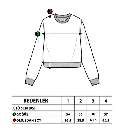 Toontoy Kız Çocuk Puantiye Desenli Sweatshirt