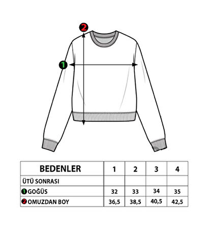 Toontoy Kız Çocuk Baskılı Balıkçı Yaka Pamuklu Sweatshirt