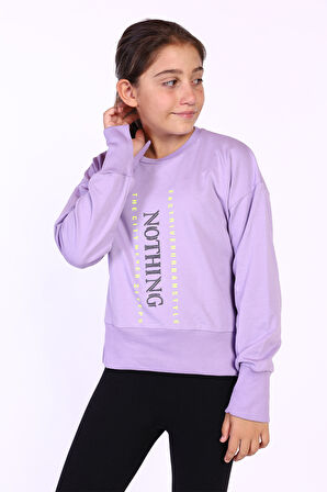 Toontoy Kız Çocuk Nakış Detaylı Sweatshirt
