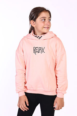 Toontoy Kız Çocuk Nakış Detaylı İçi Pamuklu Sweatshirt