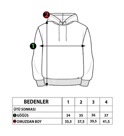 Toontoy Kız Çocuk Kapüşonlu Blok Renkli Sweatshirt