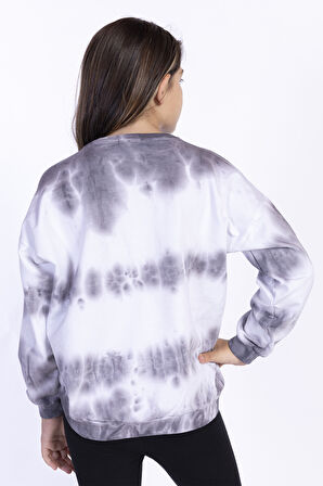 Toontoy Kız Çocuk Batik Desenli Sweatshirt