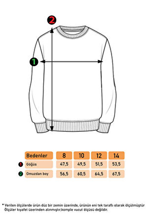 Toontoy Kız Çocuk Batik Desenli Sweatshirt