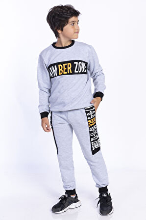 Toontoy Erkek Çocuk Garnili Bisiklet Yaka Eşofman Takım