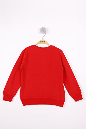 Toontoy Erkek Çocuk Yazı Baskılı Sweatshirt