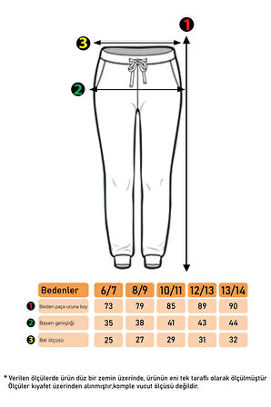 Toontoy Kız Çocuk Cepli Jogger Eşofman Alt