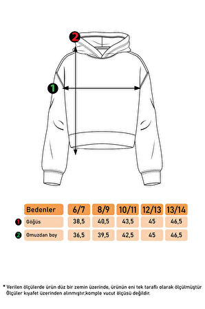 Toontoy Kız Çocuk Kapüşonlu Kadife Sweatshirt