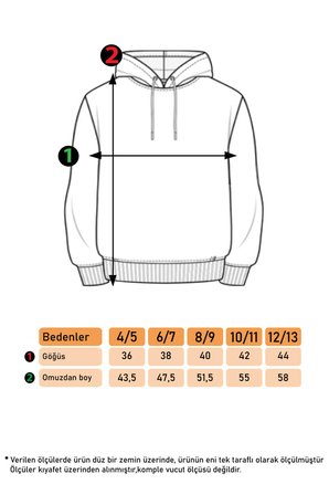 Toontoy Kız Çocuk Kapüşonlu Baskılı Sweatshirt