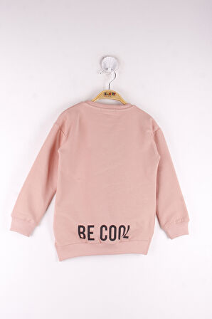 Toontoy Kız Çocuk Party Up Baskılı Sweatshirt 