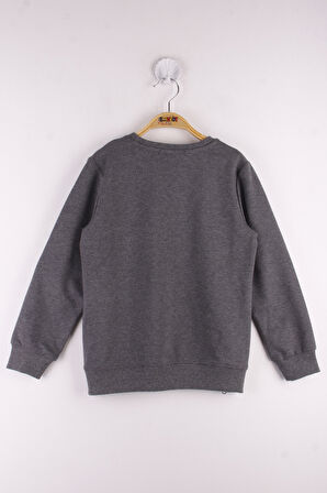 Toontoy Erkek Çocuk Brooklyn Baskılı Fermuar Detaylı Sweatshirt