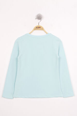 Toontoy Kız Çocuk Kareli Baskılı T-Shirt