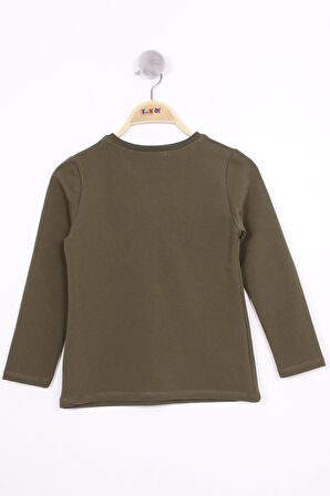 Toontoy Kız Çocuk Kareli Baskılı T-Shirt