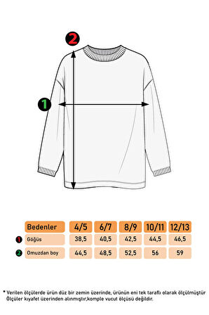 Toontoy Kız Çocuk Peluş Detaylı Baskılı Sweatshirt