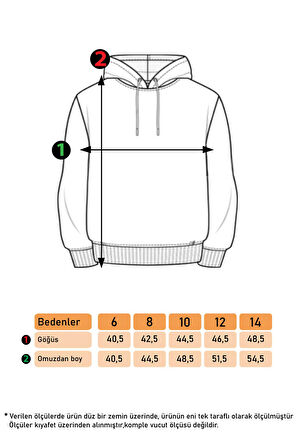 Toontoy Kız Çocuk Baskılı Kanguru Cepli Sweatshirt