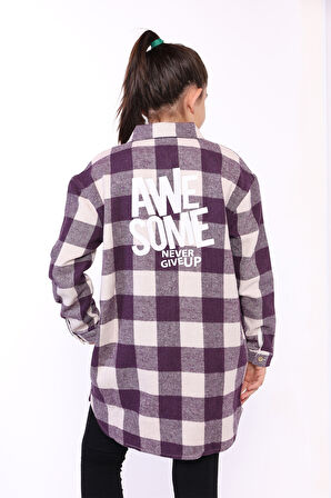 Toontoy Kız Çocuk Oduncu Gömlek 