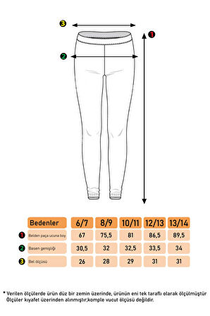 Toontoy Kız Çocuk Baskılı Tayt