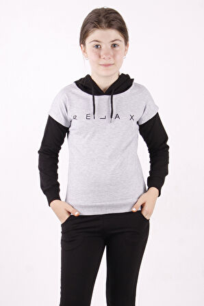 Toontoy Kız Çocuk Relax Baskılı Sweatshirt