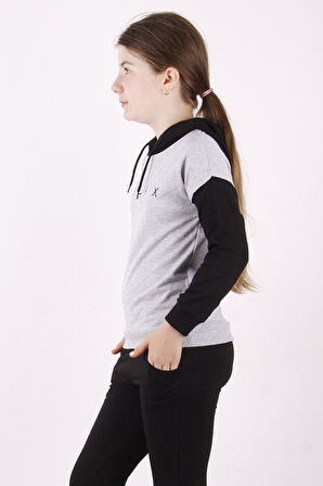 Toontoy Kız Çocuk Relax Baskılı Sweatshirt