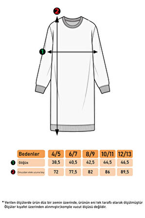 Toontoy Kız Çocuk Nakışlı Elbise