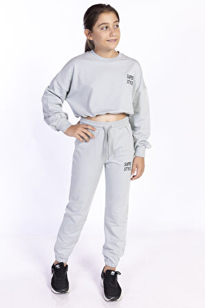 Toontoy Kız Çocuk Nakışlı Eşofman Takımı