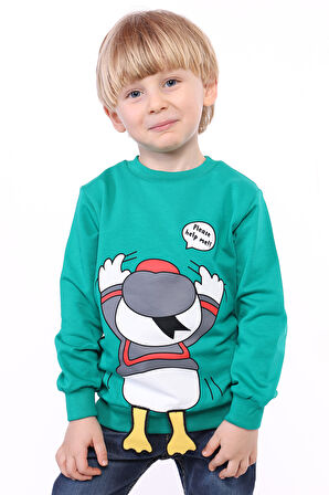 Toontoy Erkek Çocuk Baskılı Sweatshirt