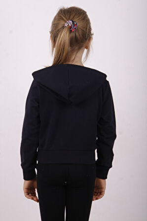 Toontoy Kız Çocuk Dance Baskılı Kapüşonlu Sweatshirt