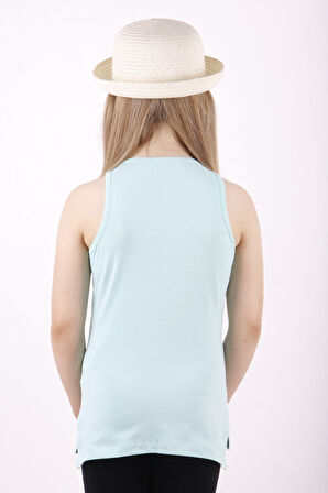 Toontoy Kız Çocuk Omuz Şerit Aksesuarlı Atlet