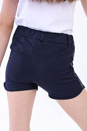 Toontoy Kız Çocuk Yıldız Arma Nakışlı Şort