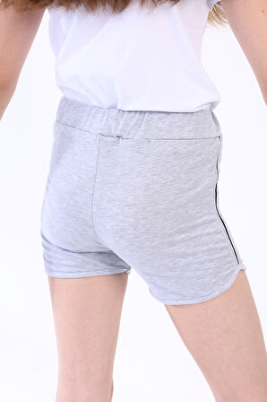 Toontoy Kız Çocuk Yıldız Arma Nakışlı Şort