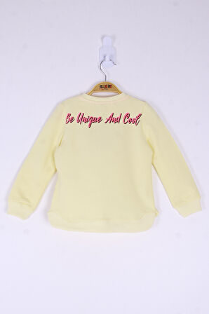 Toontoy Kız Çocuk Be Baskılı Sweatshirt 