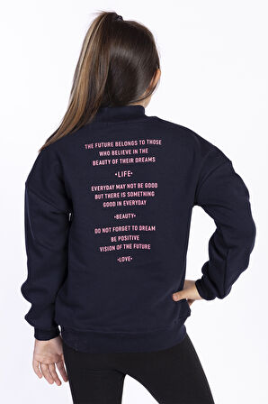 Toontoy Kız Çocuk İçi Pamuklu Sweatshirt