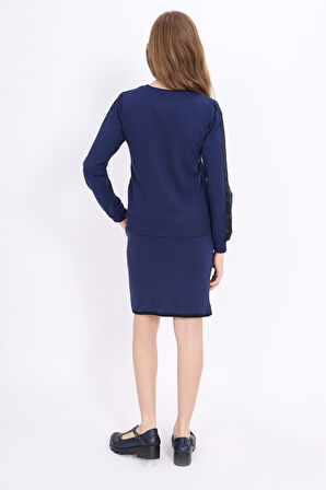 Toontoy Kız Çocuk Taş İşlemeli Etekli Takım