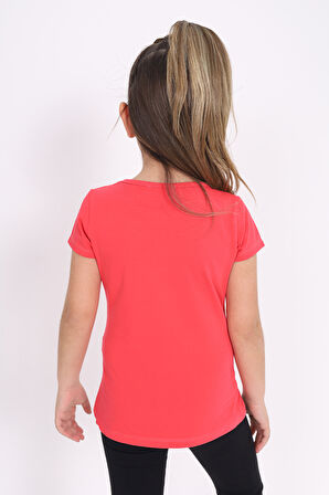 Toontoy Kız Çocuk Flamingo Baskılı Tişört