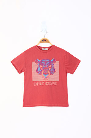 Toontoy Erkek Çocuk Kabartma Baskılı Tişört