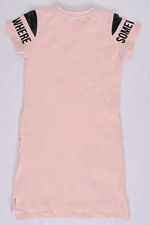 Toontoy Kız Çocuk Favour Baskılı Elbise