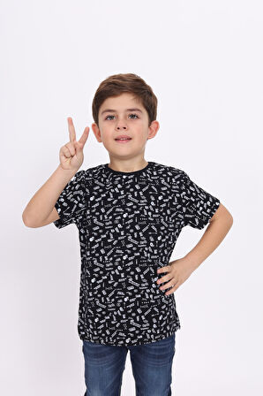 Toontoy Erkek Çocuk Komple Baskılı Tişört